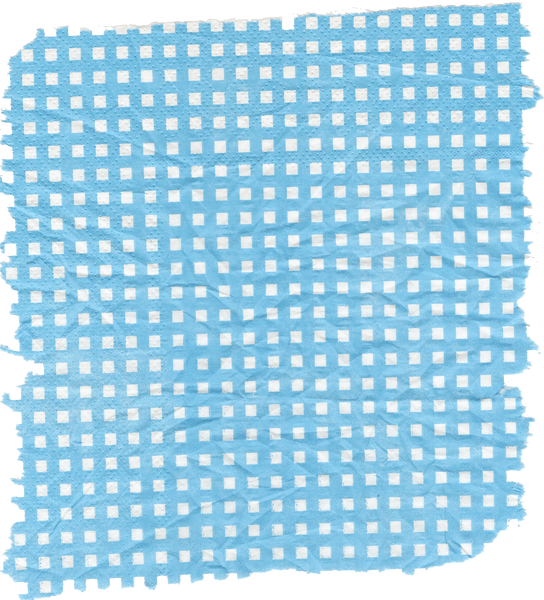 Scrapbook Cutout Blue Checkered Paper